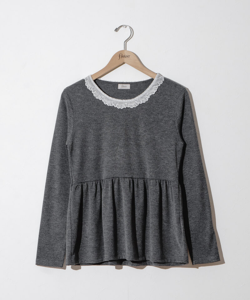 超美品 swan lace top～ｽﾜﾝﾚｰｽﾄｯﾌﾟ | flower／フラワー公式通販 トップス
