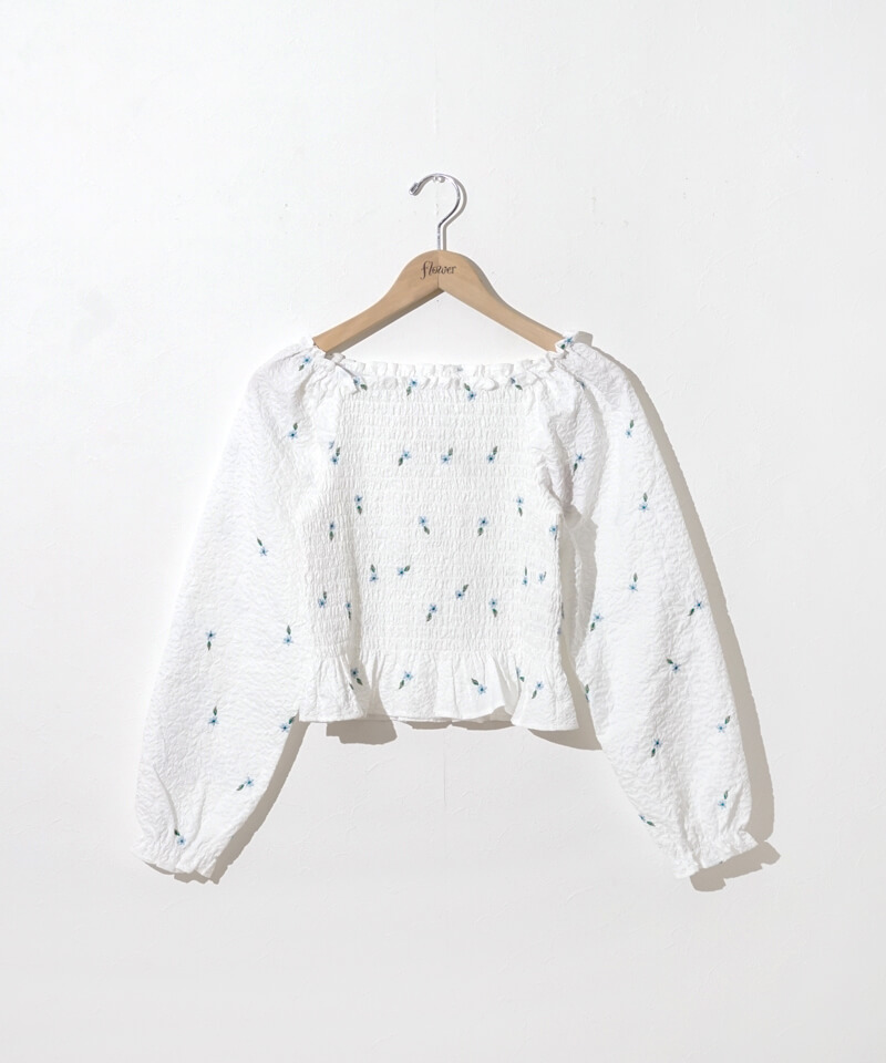 flower embroidery blouse～ﾌﾗﾜｰｴﾝﾌﾞﾛｲﾀﾞﾘｰﾌﾞﾗｳｽ | flower