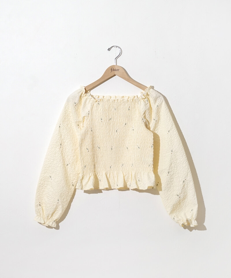 【ne Quittez pas】綿100% 金糸刺繍エンブロイダリーブラウス F BEAUTY&YOUTH UNITED ARROWS（ビューティーアンドユース