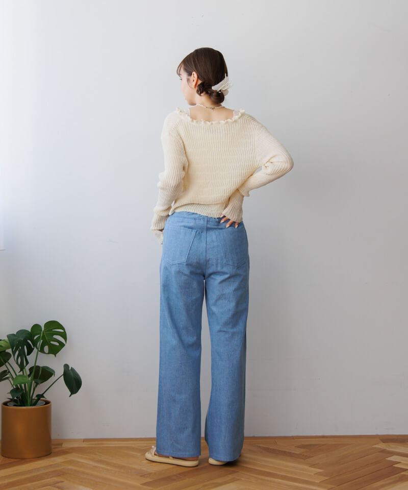 garden embroidery pants～ｶﾞｰﾃﾞﾝｴﾝﾌﾞﾛｲﾀﾞﾘｰﾊﾟﾝﾂ | flower