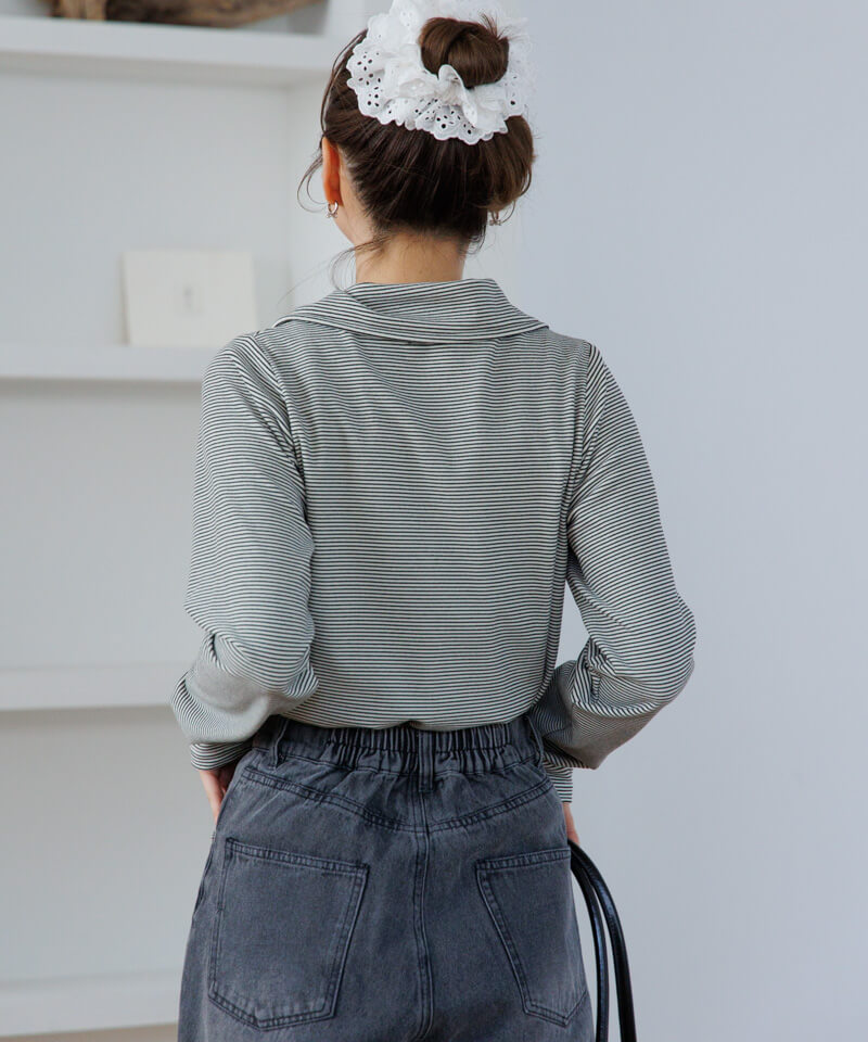 Rady ボーダーフラワートップス 40%OFF】tiny border top～ﾀｲﾆｰﾎﾞｰﾀﾞｰﾄｯﾌﾟ | flower／フラワー公式通販