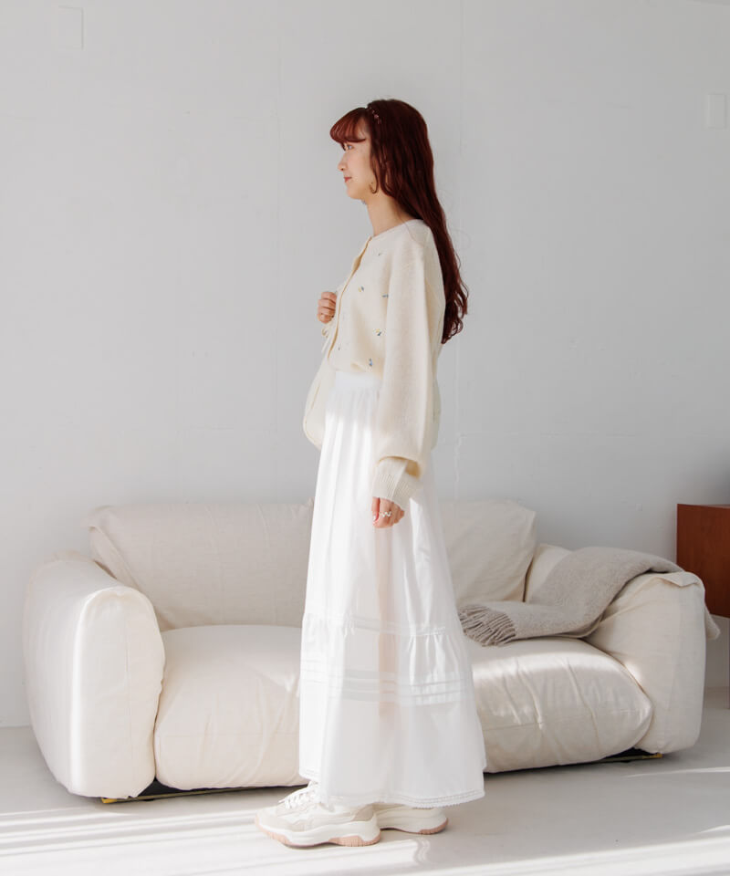 20%OFF】cotton tuck skirt～ｺｯﾄﾝﾀｯｸｽｶｰﾄ | flower／フラワー公式通販