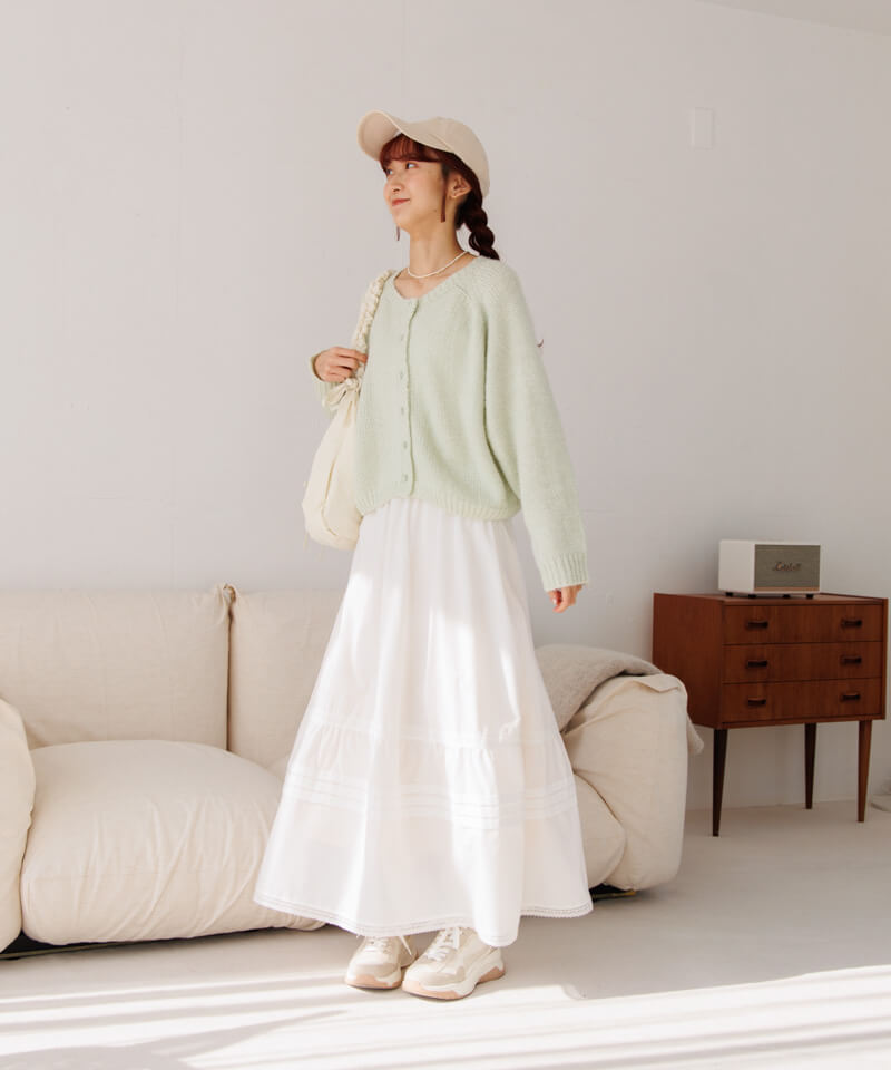 20%OFF】cotton tuck skirt～ｺｯﾄﾝﾀｯｸｽｶｰﾄ | flower／フラワー公式通販