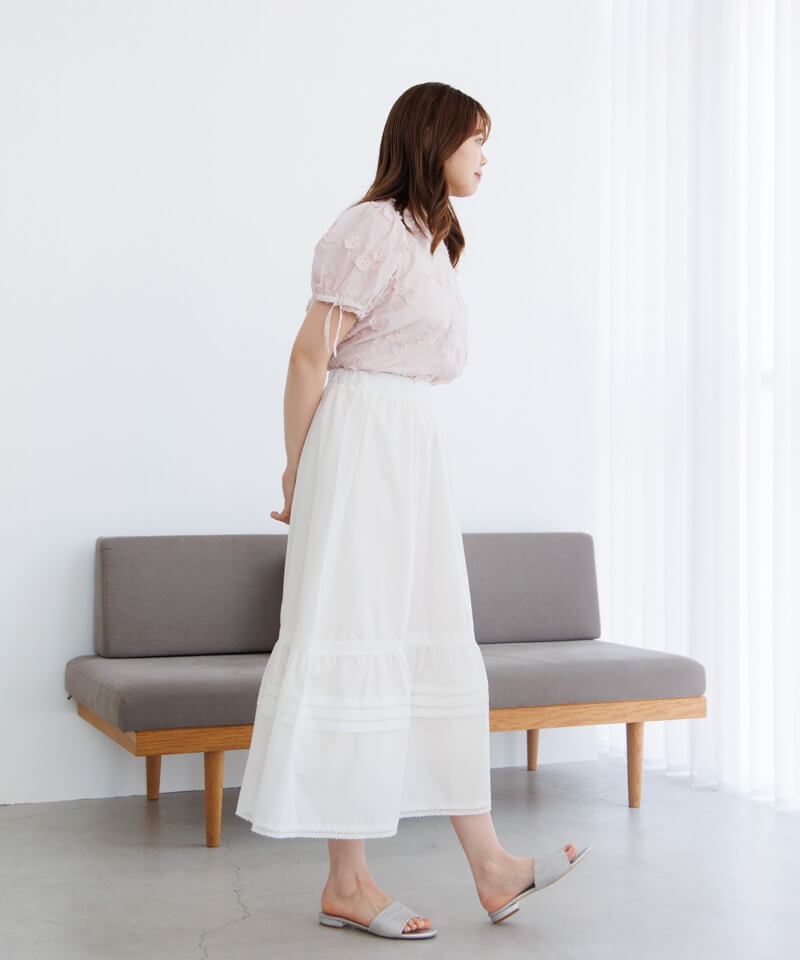 Flower コットンスカート 20%OFF】cotton tuck skirt~コットンタックスカート | flower/フラワー