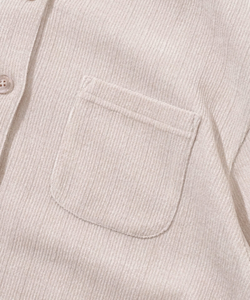 glitter corduroy jacket～ｸﾞﾘｯﾀｰｺｰﾃﾞｭﾛｲｼﾞｬｹｯﾄ | flower