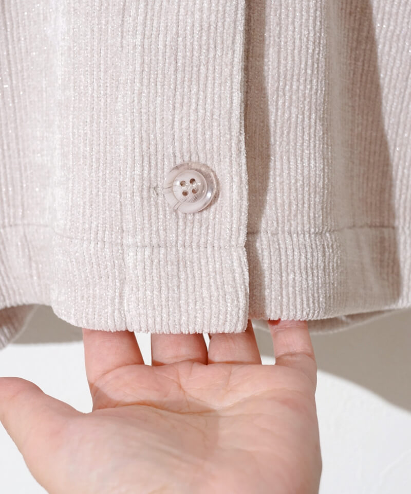 50%OFF】glitter corduroy jacket～ｸﾞﾘｯﾀｰｺｰﾃﾞｭﾛｲｼﾞｬｹｯﾄ