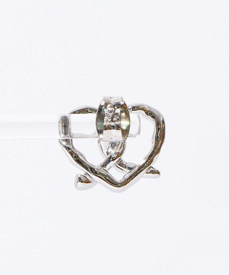 【Hei】rope pretzel earring〜ローププレッツェルピアス#2023春 プレッツェルのピアス single / Pretzel single earring | at