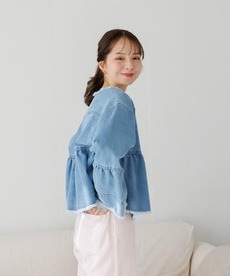 denim flare jacket～ﾃﾞﾆﾑﾌﾚｱｼﾞｬｹｯﾄ | flower／フラワー公式通販