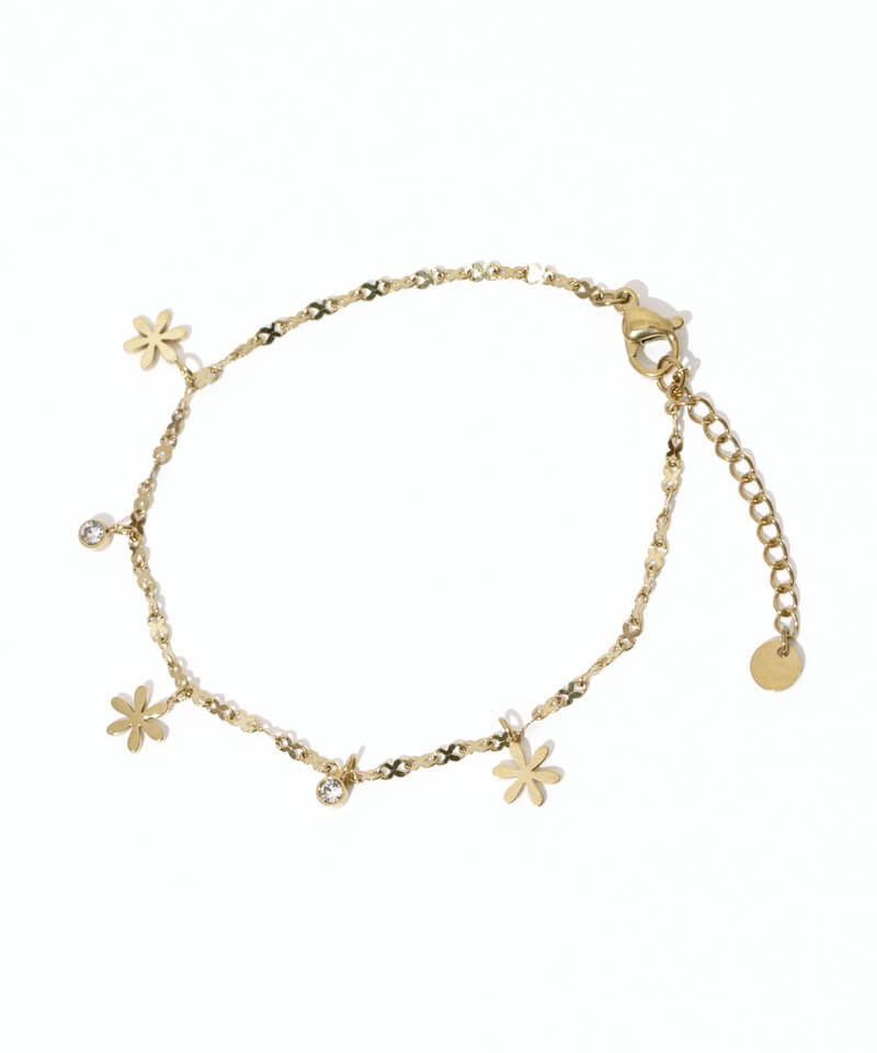 ブレスレット Drop Bracelet drop flower bracelet～ﾄﾞﾛｯﾌﾟﾌﾗﾜｰﾌﾞﾚｽﾚｯﾄ | flower／フラワー
