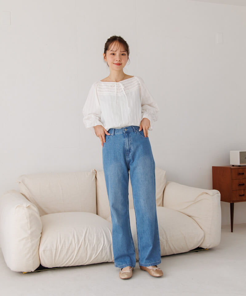 50%OFF】lace balloon top～ﾚｰｽﾊﾞﾙｰﾝﾄｯﾌﾟ | flower／フラワー