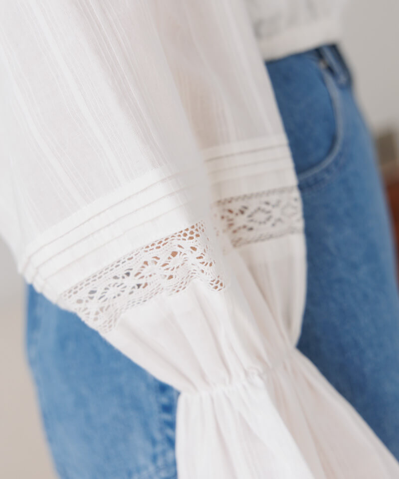 50%OFF】lace balloon top～ﾚｰｽﾊﾞﾙｰﾝﾄｯﾌﾟ | flower／フラワー公式通販