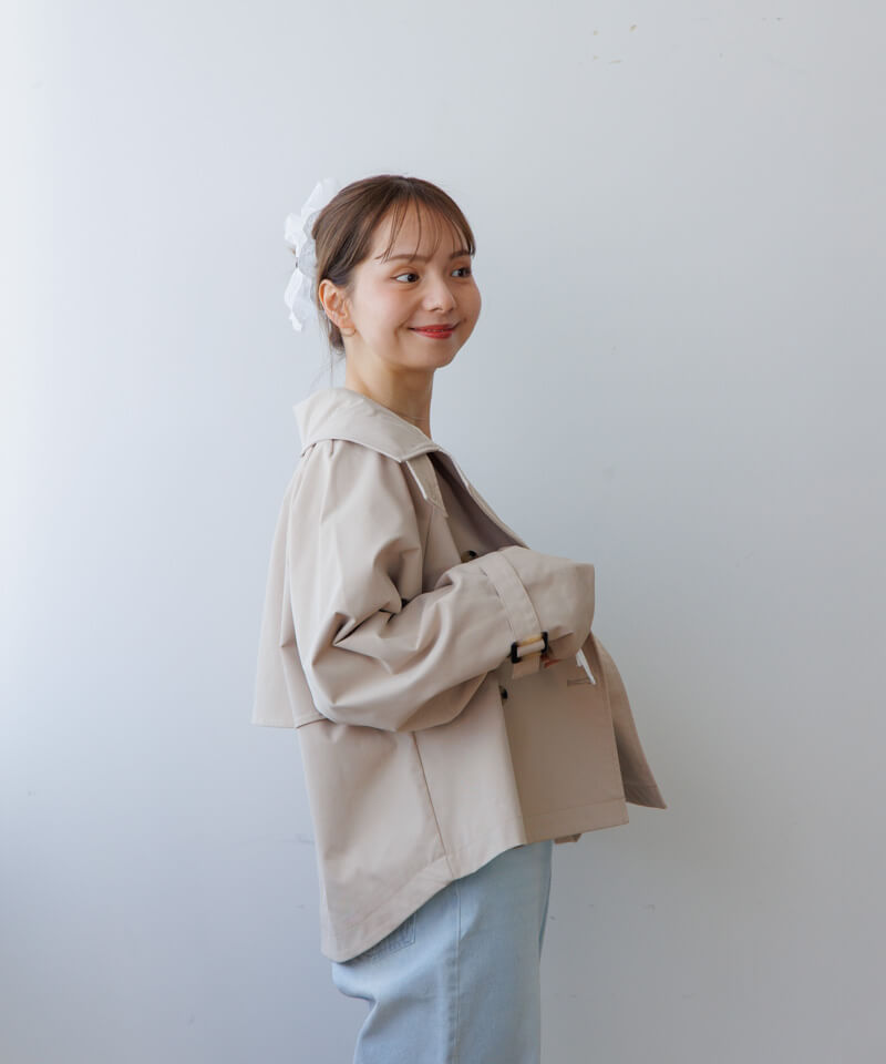 basic short trench～ﾍﾞｰｼｯｸｼｮｰﾄﾄﾚﾝﾁ | flower／フラワー公式通販