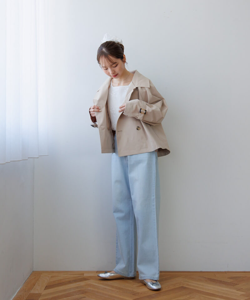 basic short trench～ﾍﾞｰｼｯｸｼｮｰﾄﾄﾚﾝﾁ | flower／フラワー公式通販