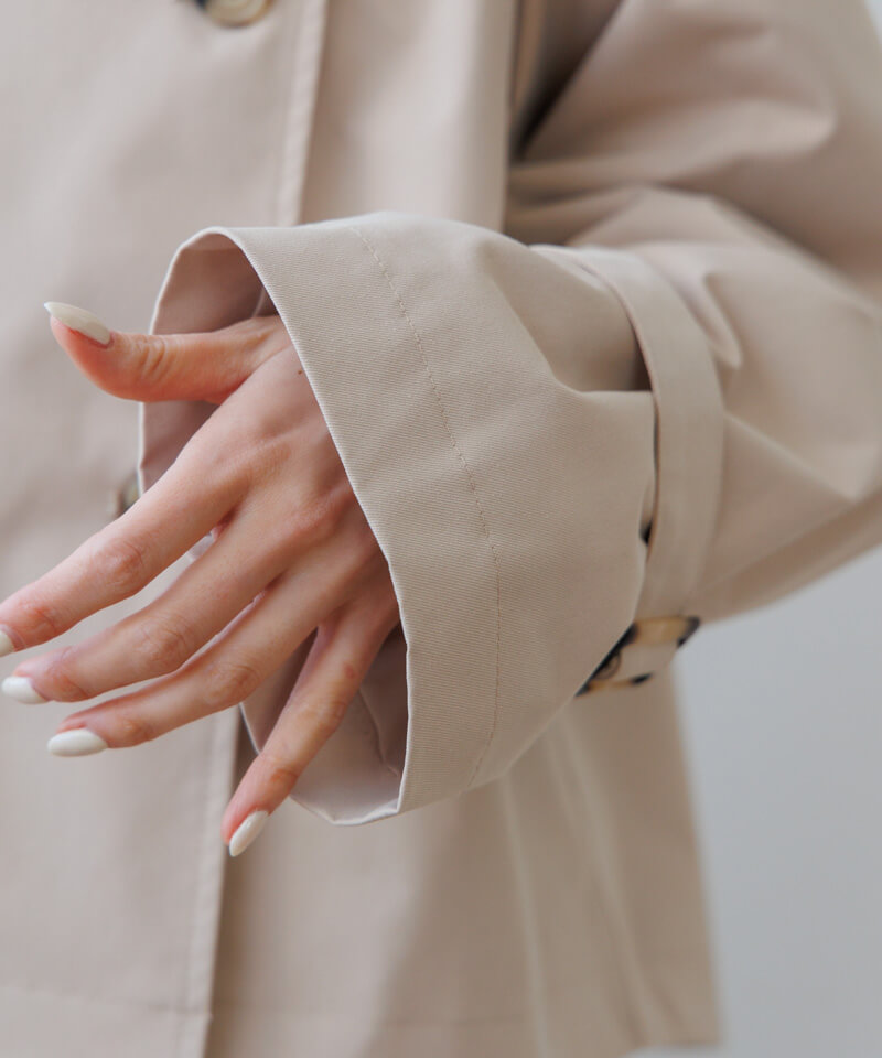 flower ベーシックショートトレンチ basic short trench～ﾍﾞｰｼｯｸｼｮｰﾄﾄﾚﾝﾁ | flower／フラワー公式通販