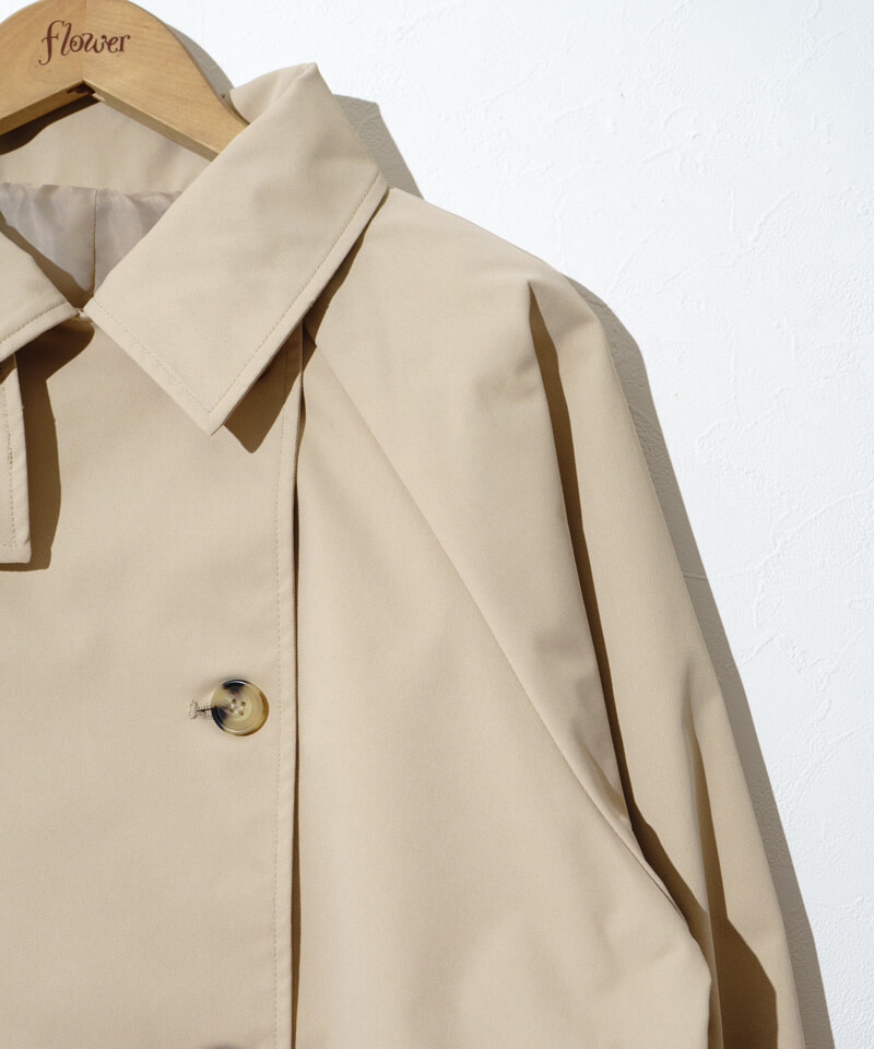flower ベーシックショートトレンチ basic short trench～ﾍﾞｰｼｯｸｼｮｰﾄﾄﾚﾝﾁ | flower／フラワー公式通販