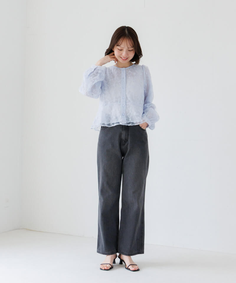 50%OFF】clarity flower blouse～ｸﾗﾘﾃｨﾌﾗﾜｰﾌﾞﾗｳｽ | flower／フラワー
