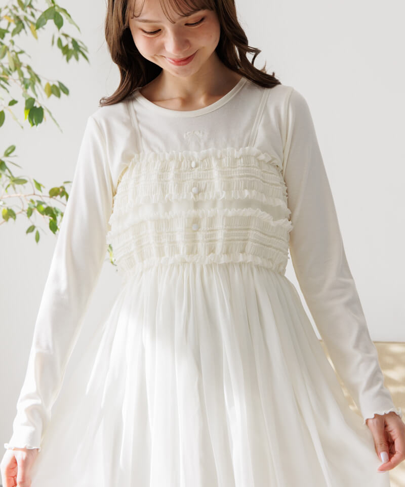 10%OFF】whip cami onepiece～ﾎｲｯﾌﾟｷｬﾐﾜﾝﾋﾟｰｽ | flower／フラワー公式通販