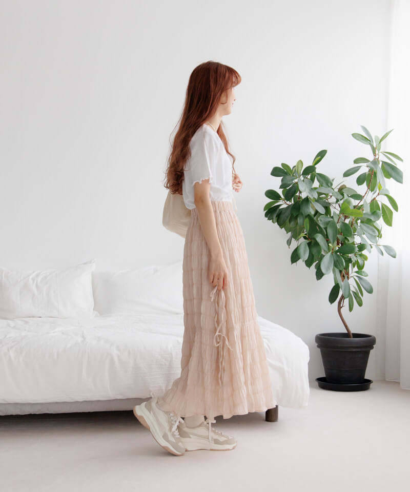N21サイドリボンスカート side ribbon skirt～ｻｲﾄﾞﾘﾎﾞﾝｽｶｰﾄ | flower／フラワー公式通販