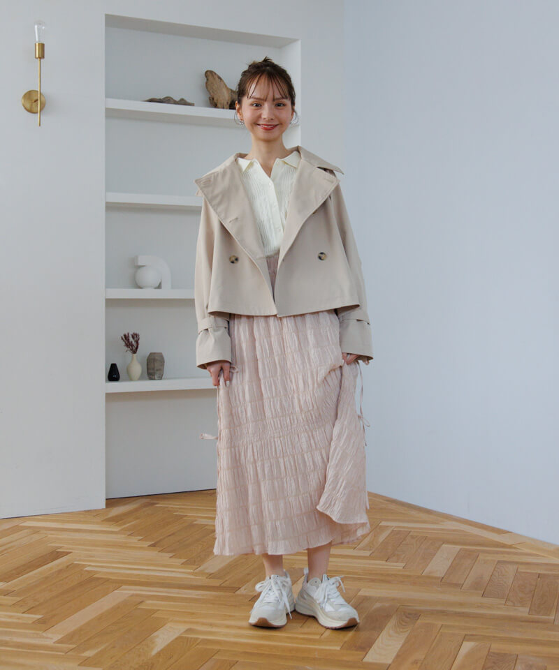 予約商品】side ribbon skirt～ｻｲﾄﾞﾘﾎﾞﾝｽｶｰﾄ | flower／フラワー