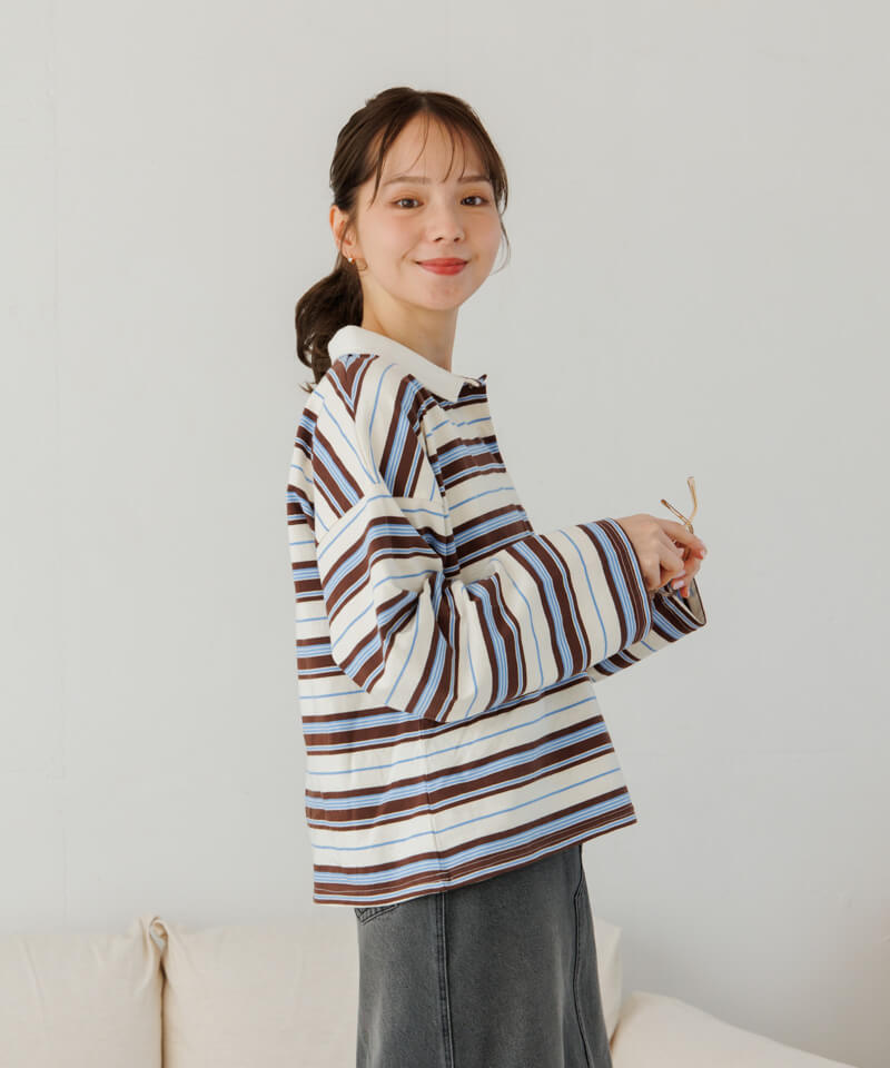 20%OFF】his border top～ﾋｽﾞﾎﾞｰﾀﾞｰﾄｯﾌﾟ | flower／フラワー公式通販
