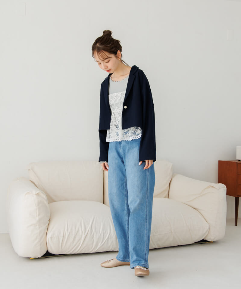 40%OFF】chic compact jacket～ｼｯｸｺﾝﾊﾟｸﾄｼﾞｬｹｯﾄ | flower／フラワー