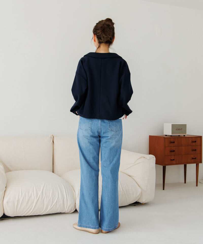 コンパクト ジャケット レディース Compact Jacket ネイビー 40%OFF】chic compact jacket～ｼｯｸｺﾝﾊﾟｸﾄｼﾞｬｹｯﾄ | flower／フラワー