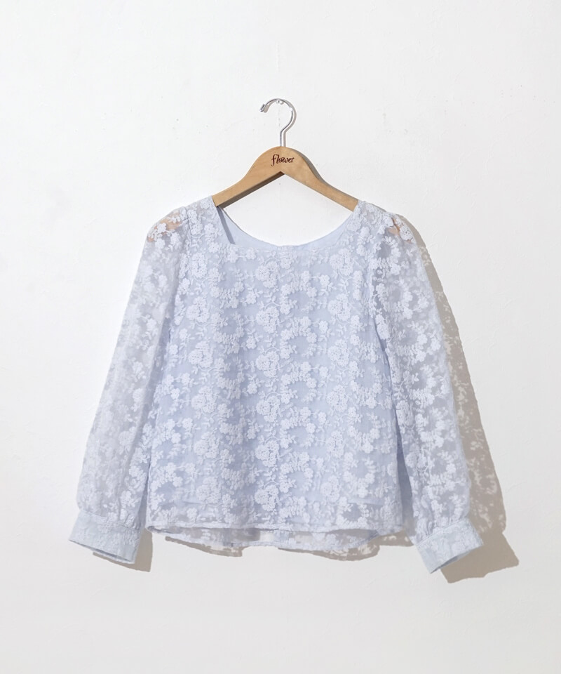 40%OFF】garden bloom blouse～ｶﾞｰﾃﾞﾝﾌﾞﾙｰﾑﾌﾞﾗｳｽ | flower／フラワー
