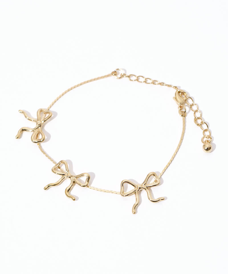 triple ribbon bracelet～ﾄﾘﾌﾟﾙﾘﾎﾞﾝﾌﾞﾚｽﾚｯﾄ | flower／フラワー公式通販