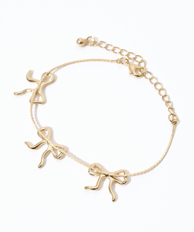 triple ribbon bracelet～ﾄﾘﾌﾟﾙﾘﾎﾞﾝﾌﾞﾚｽﾚｯﾄ | flower／フラワー公式通販