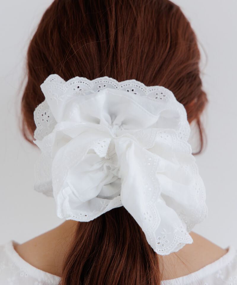 BELLA BIGシュシュ Chouchou - Large / White – BELLA