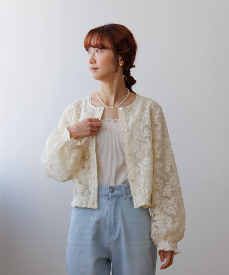 botanical sheer top～ﾎﾞﾀﾆｶﾙｼｱｰﾄｯﾌﾟ | flower／フラワー公式通販