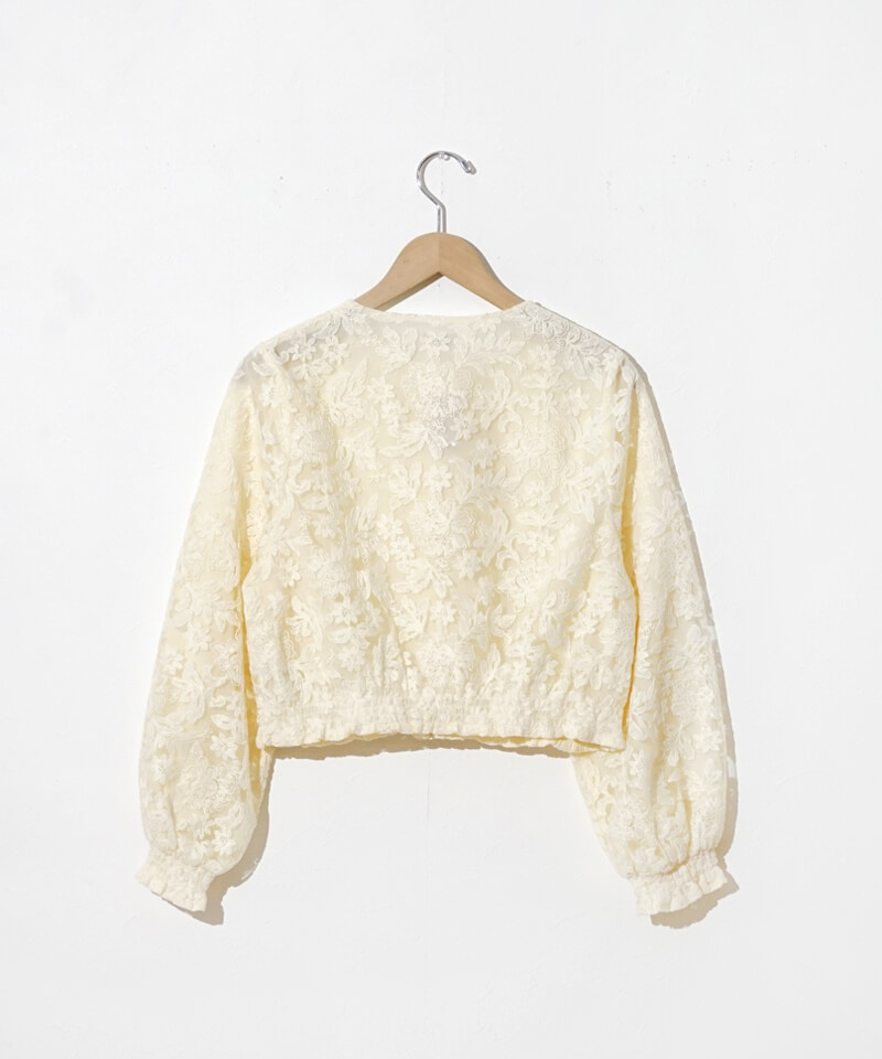 30%OFF】botanical sheer top～ﾎﾞﾀﾆｶﾙｼｱｰﾄｯﾌﾟ | flower