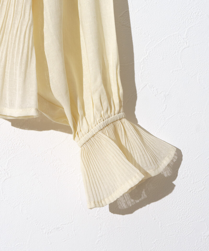 shell pleats blouse～ｼｪﾙﾌﾟﾘｰﾂﾌﾞﾗｳｽ | flower／フラワー公式通販