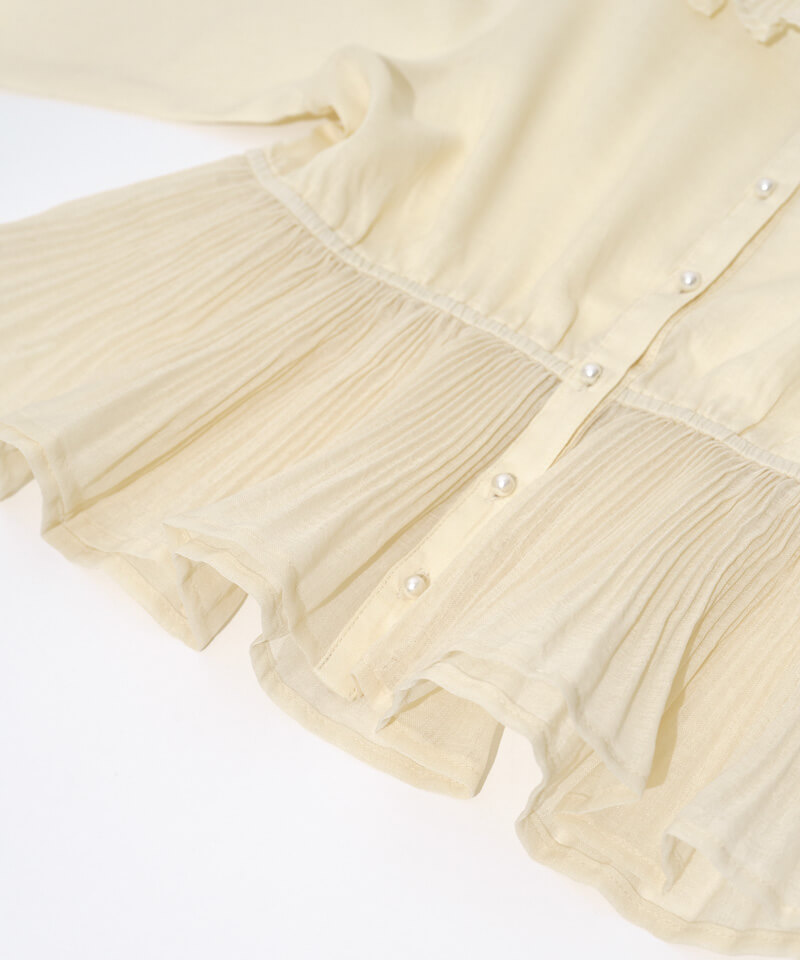 shell pleats blouse～ｼｪﾙﾌﾟﾘｰﾂﾌﾞﾗｳｽ | flower／フラワー公式通販