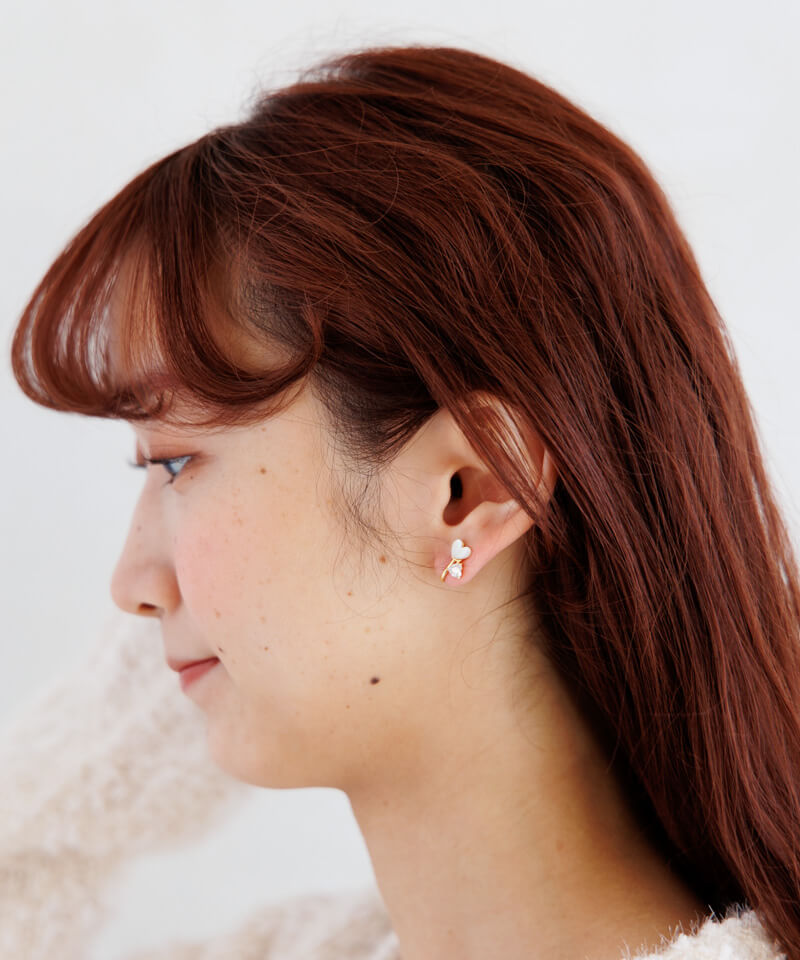 heart bijou earring～ﾊｰﾄﾋﾞｼﾞｭｰｲﾔﾘﾝｸﾞ | flower／フラワー公式通販