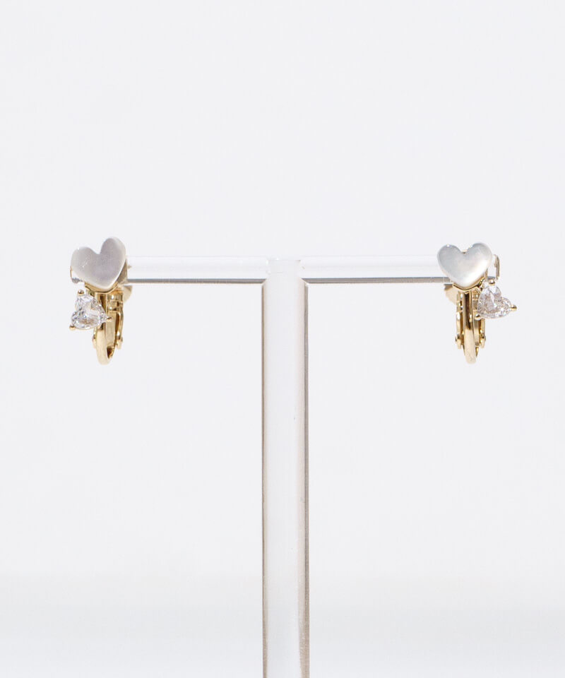heart bijou earring～ﾊｰﾄﾋﾞｼﾞｭｰｲﾔﾘﾝｸﾞ | flower／フラワー公式通販
