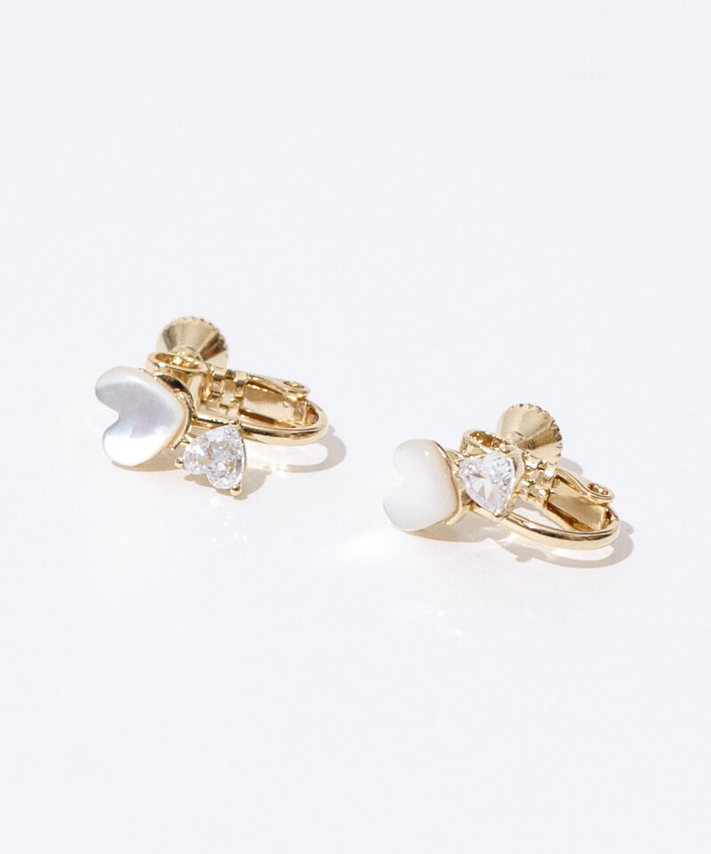 heart bijou earring～ﾊｰﾄﾋﾞｼﾞｭｰｲﾔﾘﾝｸﾞ | flower／フラワー公式通販