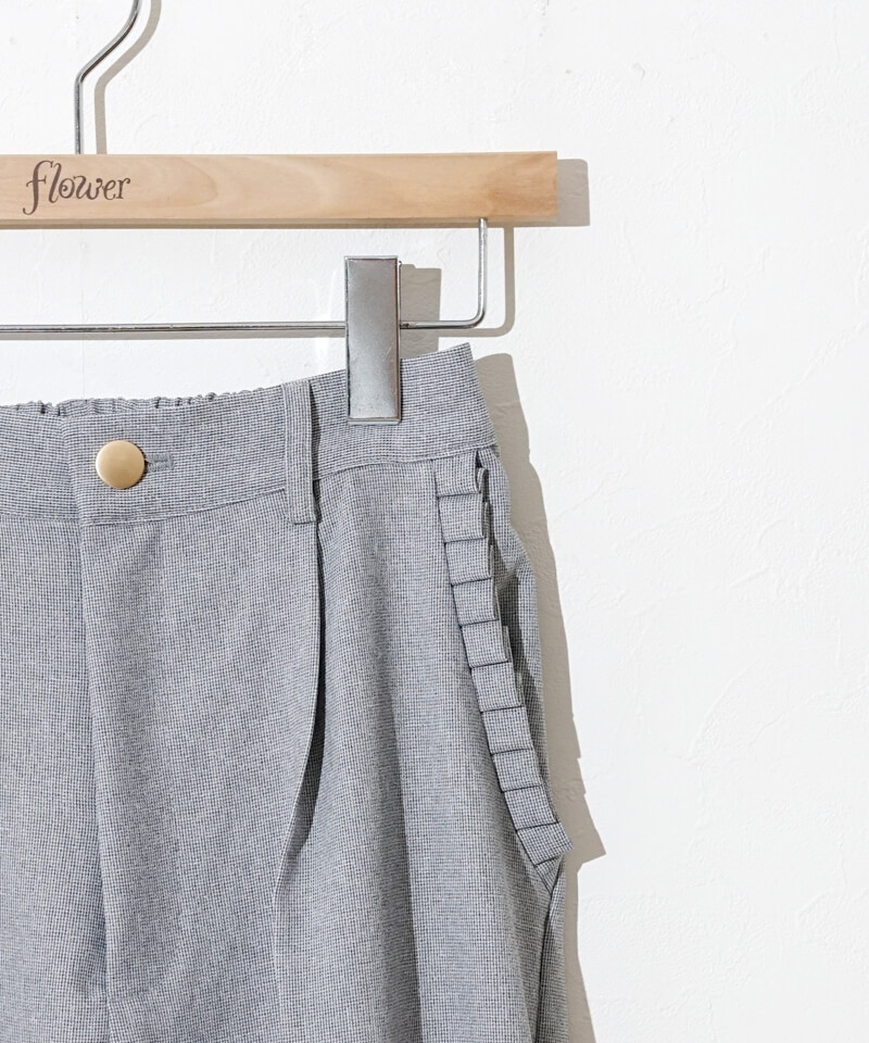 10%OFF】smoky check pants～ｽﾓｰｷｰﾁｪｯｸﾊﾟﾝﾂ | flower／フラワー