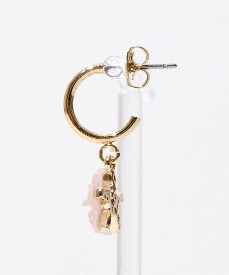 ローズゴールド フラワーモチーフ フープピアス フラワーモチーフピアス S5600034P | SIENA ROSE