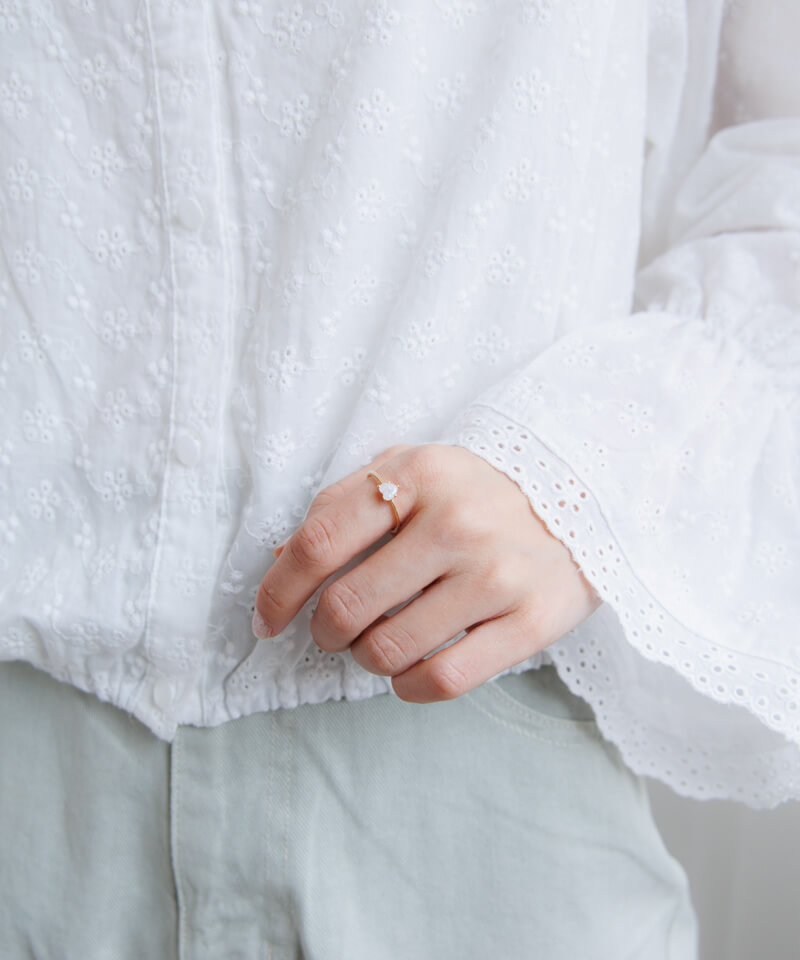 bezel heart ring～ﾍﾞｾﾞﾙﾊｰﾄﾘﾝｸﾞ | flower／フラワー公式通販