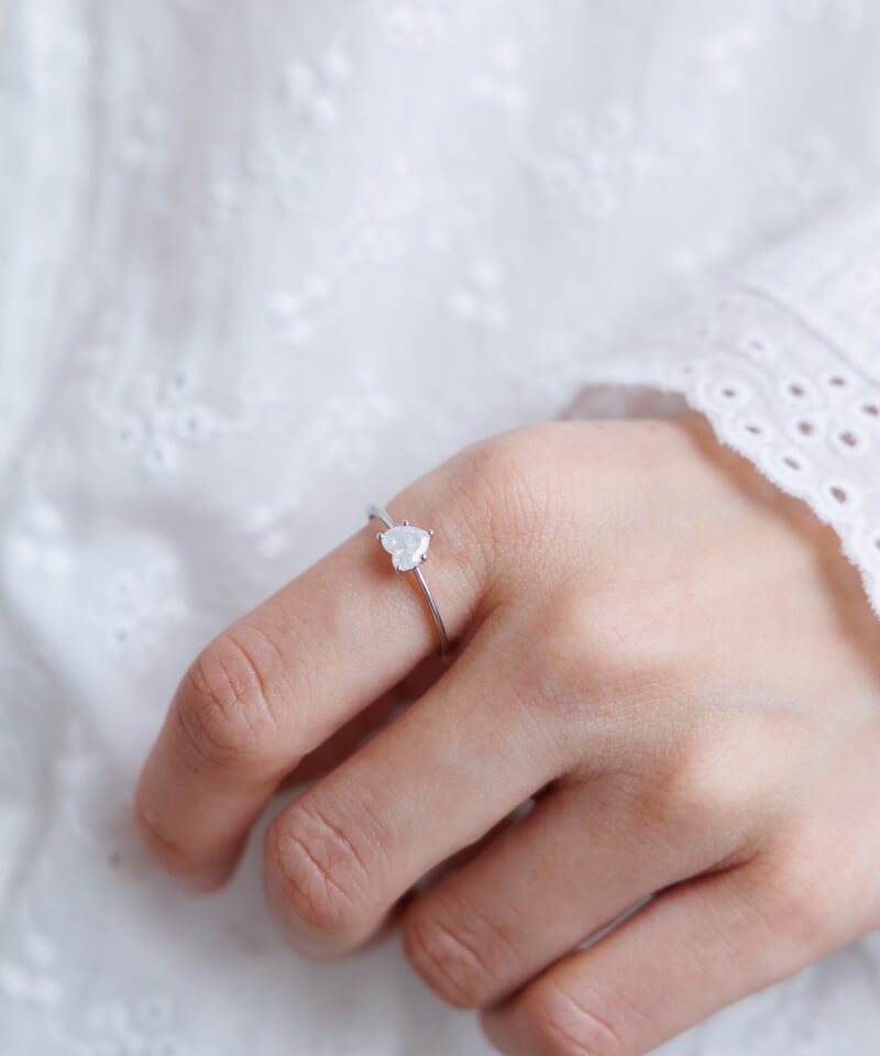 bezel heart ring～ﾍﾞｾﾞﾙﾊｰﾄﾘﾝｸﾞ | flower／フラワー公式通販