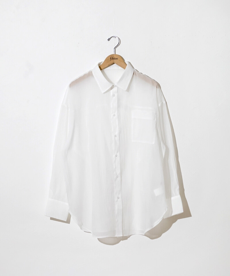40%OFF】long sheer shirts～ﾛﾝｸﾞｼｱｰｼｬﾂ | flower／フラワー公式通販