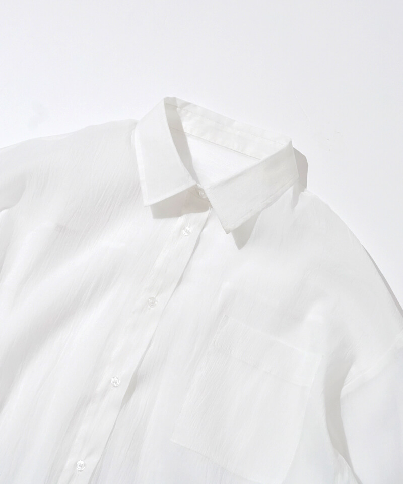 40%OFF】long sheer shirts～ﾛﾝｸﾞｼｱｰｼｬﾂ | flower／フラワー公式通販