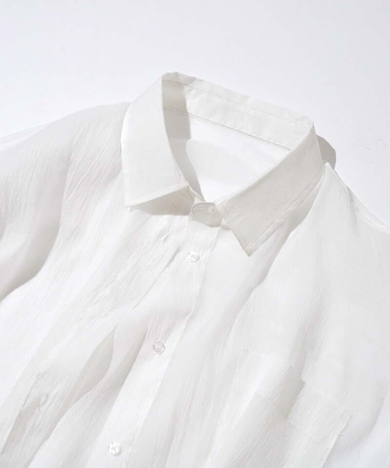 40%OFF】long sheer shirts～ﾛﾝｸﾞｼｱｰｼｬﾂ | flower／フラワー公式通販
