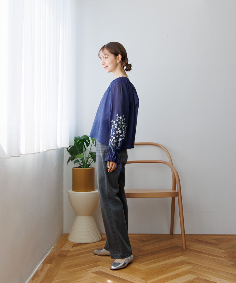 50%OFF】lucky bouquet blouse～ﾗｯｷｰﾌﾞｰｹﾌﾞﾗｳｽ | flower
