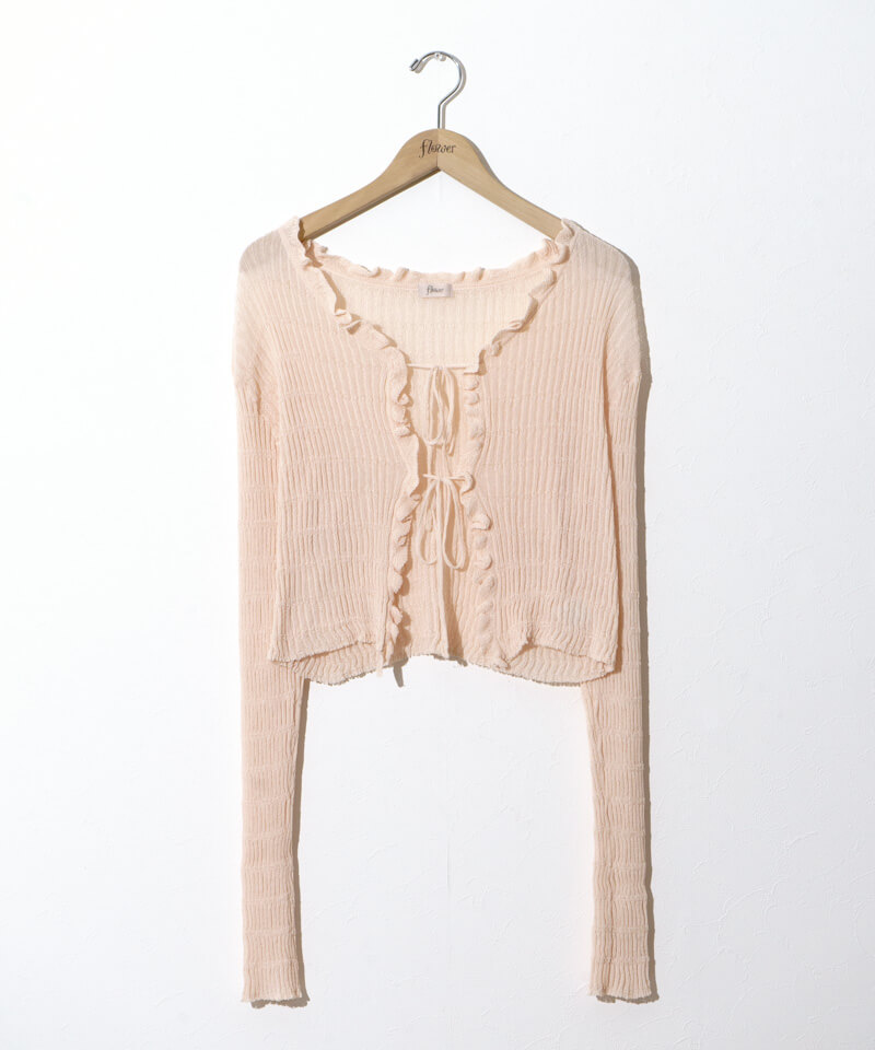 flower ハニーシアーカーディガン honey sheer cardigan～ﾊﾆｰｼｱｰｶｰﾃﾞｨｶﾞﾝ | flower／フラワー公式通販