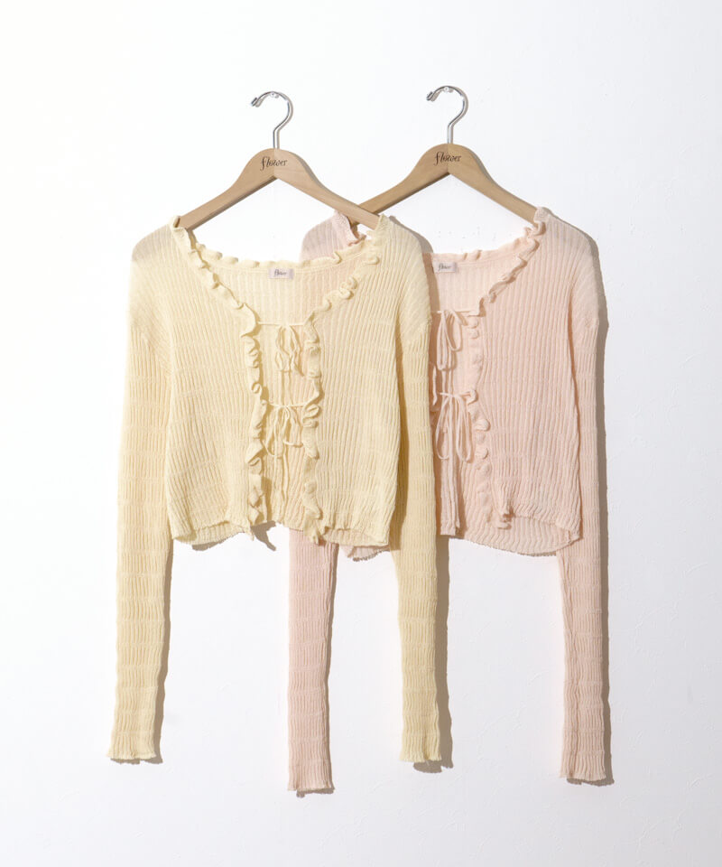人気アイテムランキング(新品)  honey sheer cardigan～ﾊﾆｰｼｱｰｶｰﾃﾞｨｶﾞﾝ | flower／フラワー公式通販 トップス