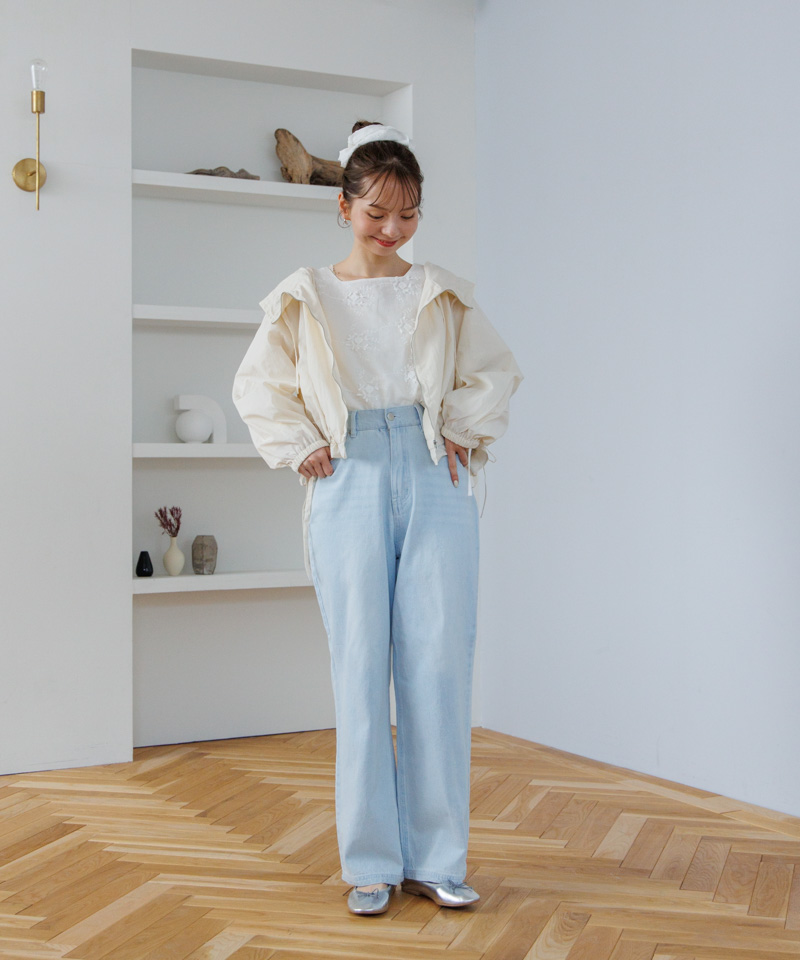 20%OFF】lightly frill hoodie～ﾗｲﾄﾘｰﾌﾘﾙﾌｰﾃﾞｨｰ | flower