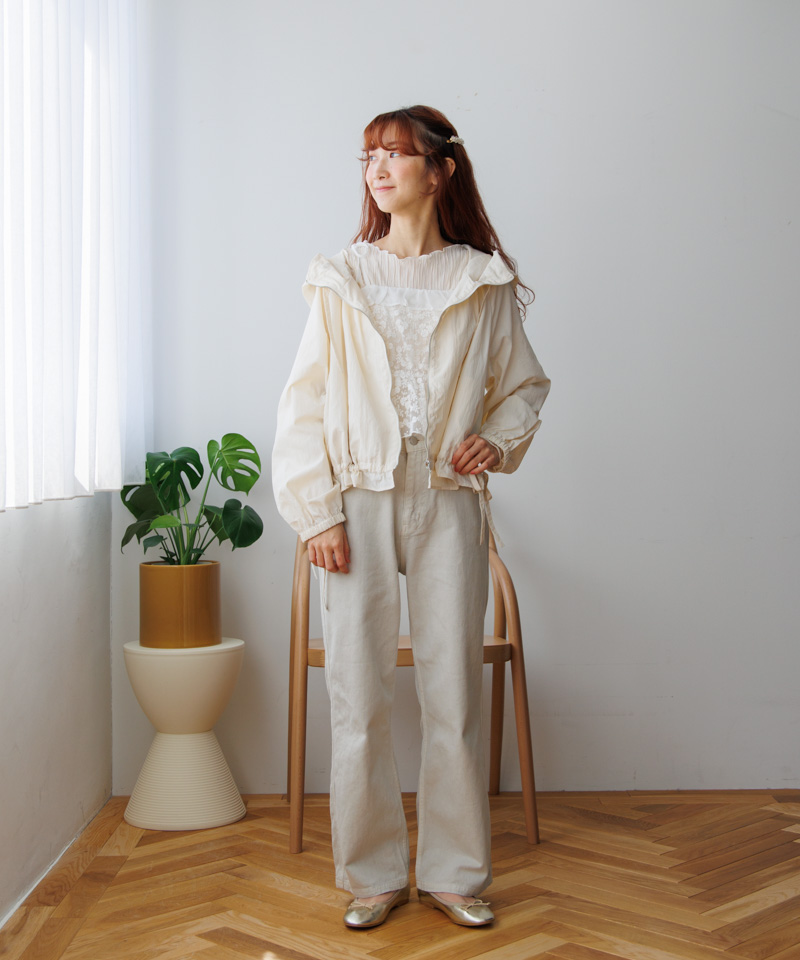 何でも揃う frill 20%OFF】lightly hoodie～ﾗｲﾄﾘｰﾌﾘﾙﾌｰﾃﾞｨｰ flower | ジャケット・アウター