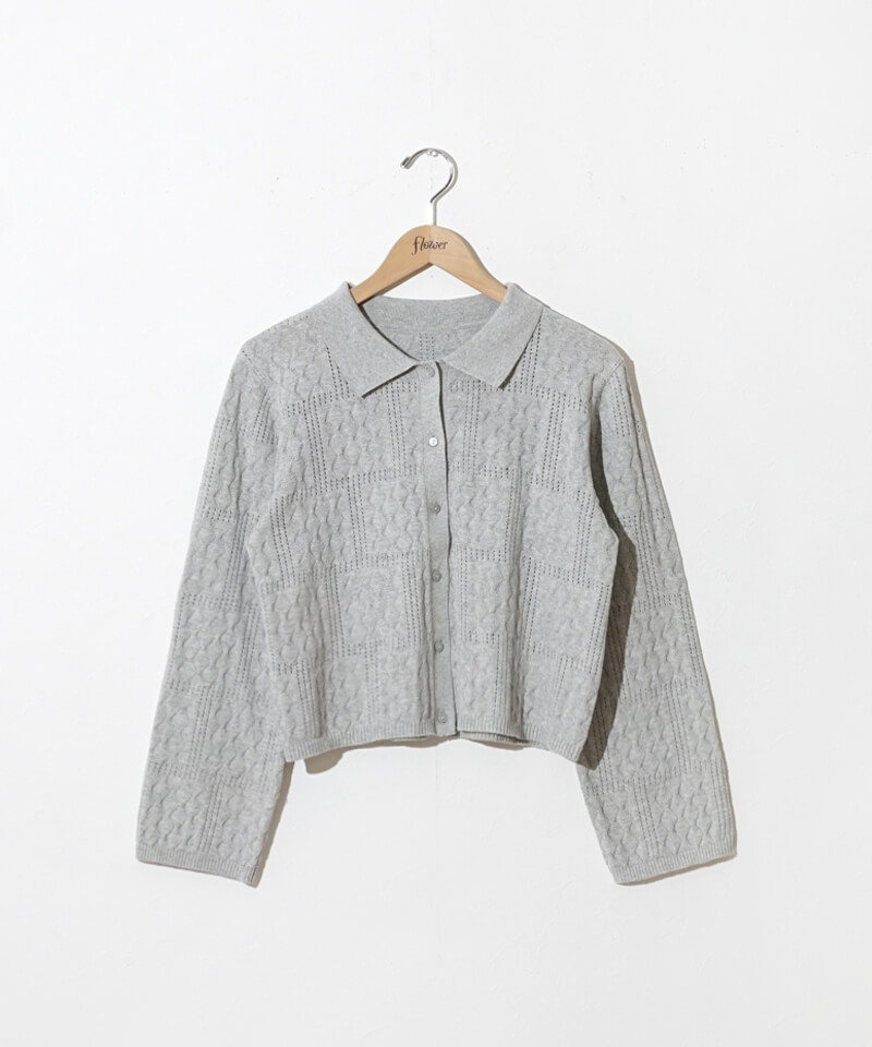 lacy polo top～ﾚｰｼｰﾎﾟﾛﾄｯﾌﾟ | flower／フラワー公式通販